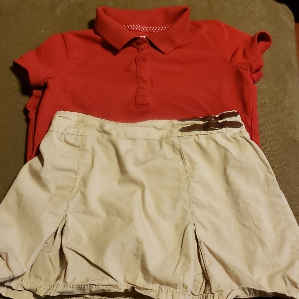 Mix and match skort and shirt
